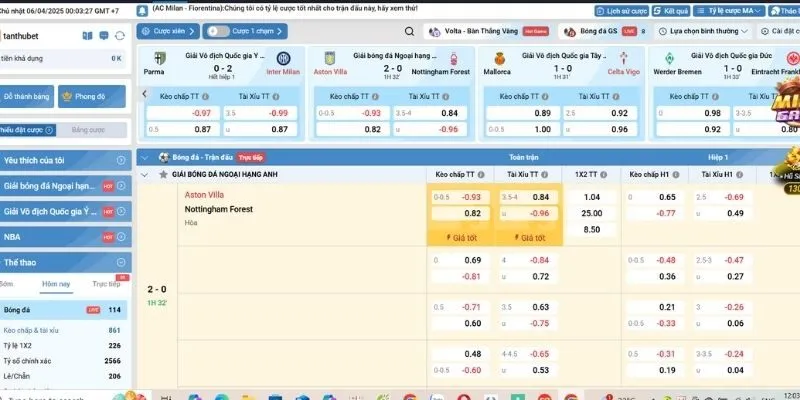 5 hình thức cá độ đáng thử tại sảnh Lucky Sports KWIN